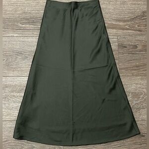 Abercrombie & Fitch Dark Green Midi Skirt